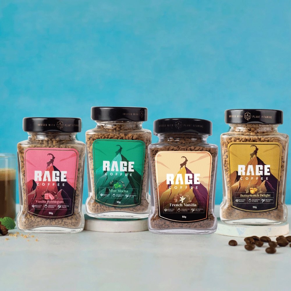 2023 Flavoured Coffee Bundle (Pack Of 4) - Rage Coffee