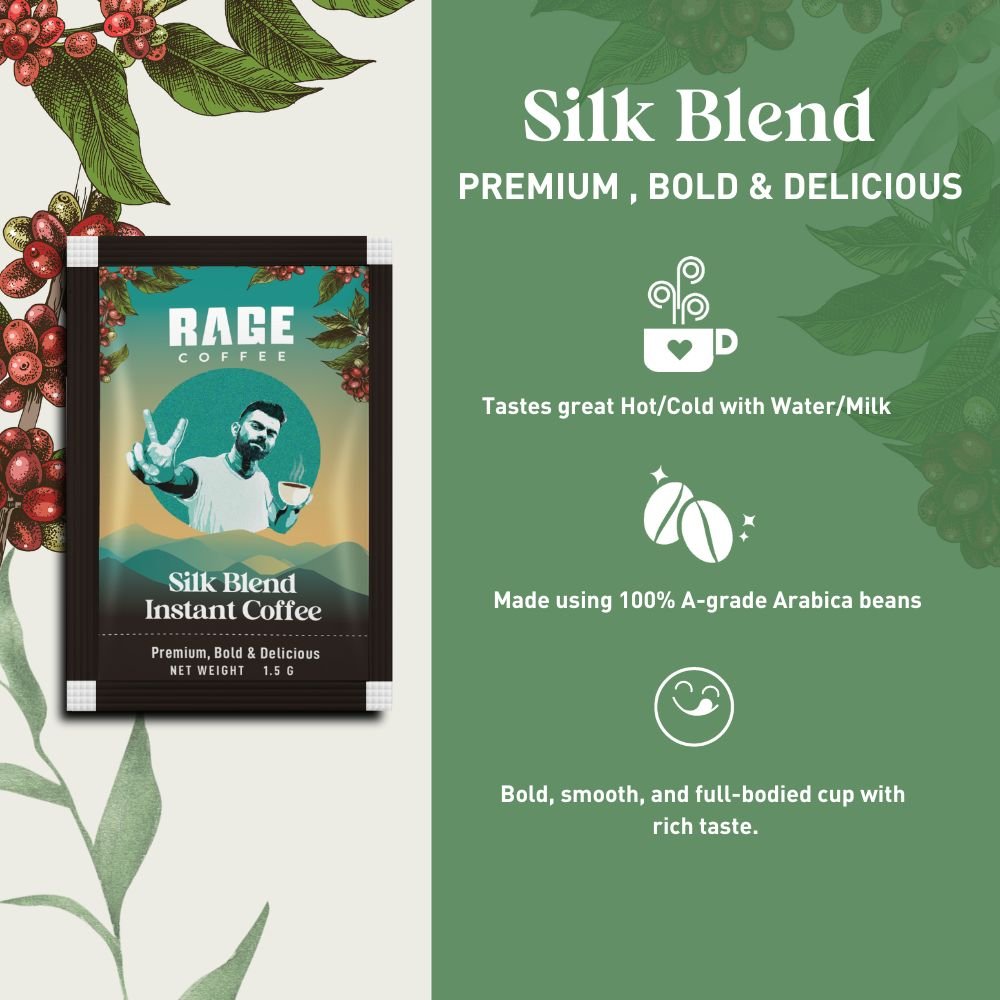 Flavoured Instant Coffee - Silk Blend Sachets (30 Sachets) - Rage Coffee