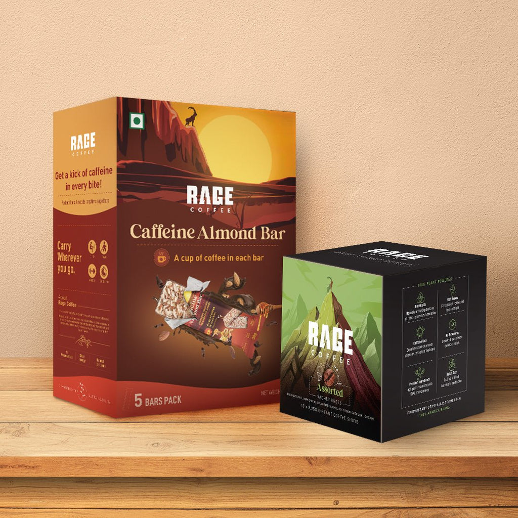 High on Coffee Combo (Assorted Sachet and Snack Bars) - Rage Coffee