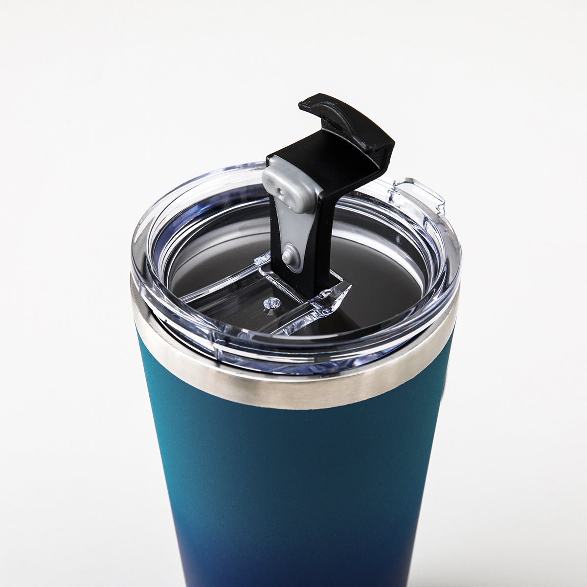 Insulated Double Wall Stainless Steel Coffee Mug - Aqua Blue 450ml - Rage Coffee