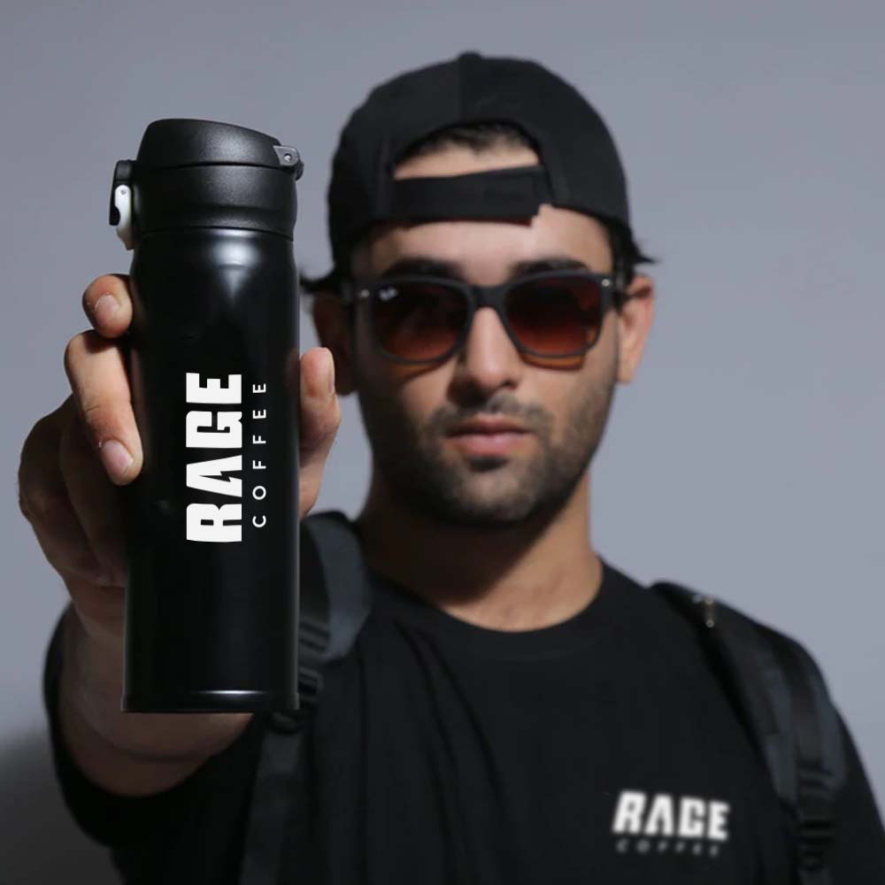 Matte Finished Rage Coffee Steel Flask - Limited Edition - Rage Coffee