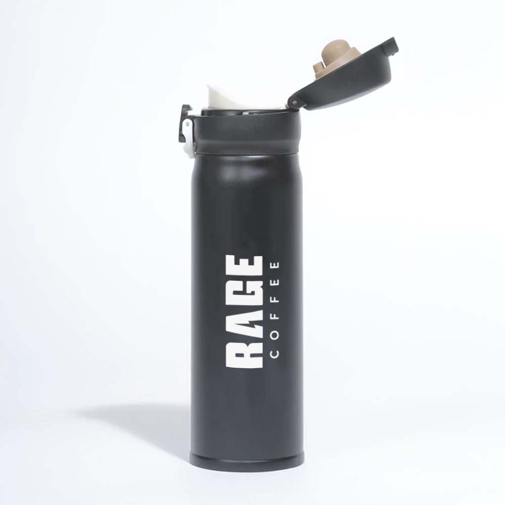 Rage Coffee Steel Flask & 100 Gms Original Jar Combo - Rage Coffee