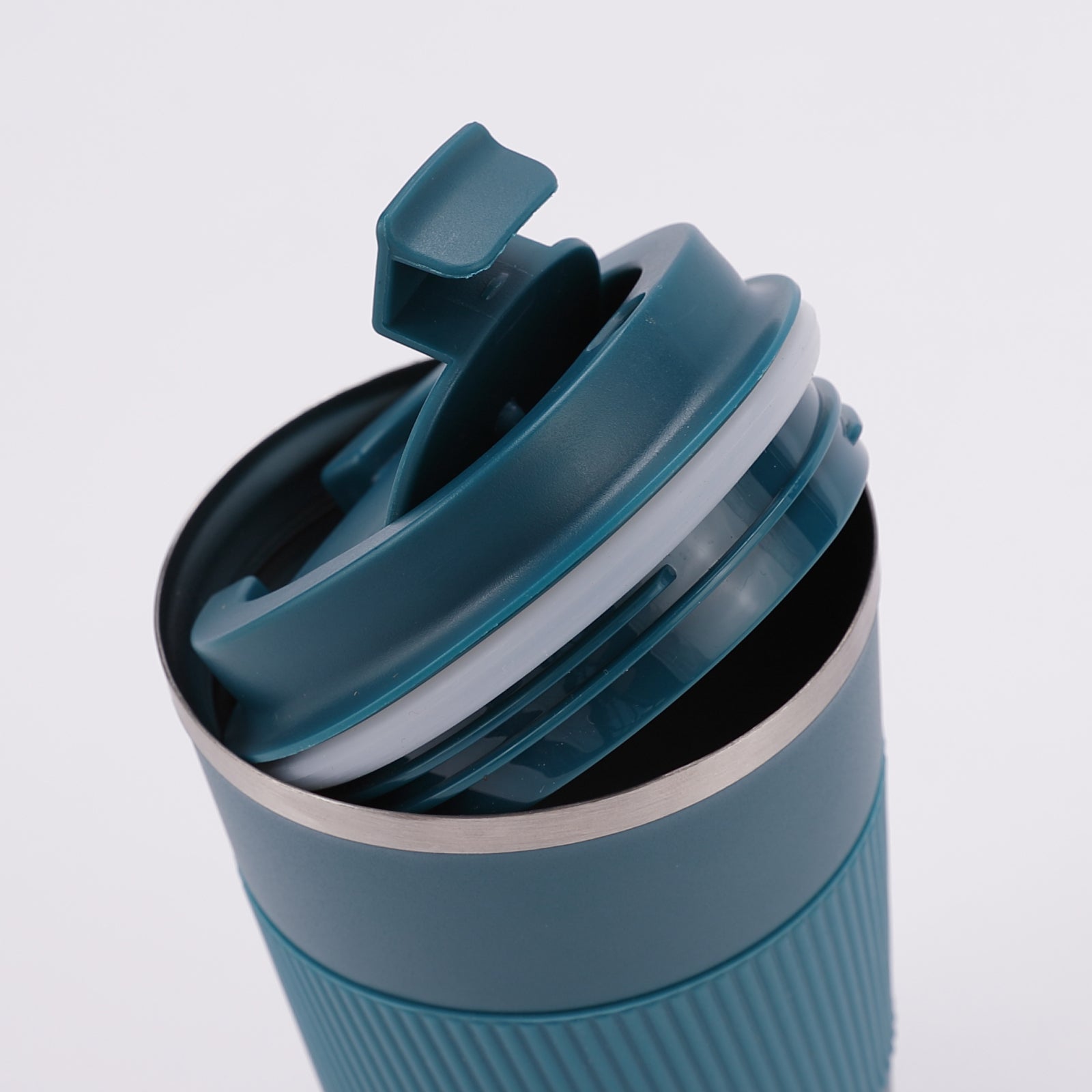 Stainless Steel Insulated Coffee Mug with Sleeve - Blue - 380ml - Rage Coffee
